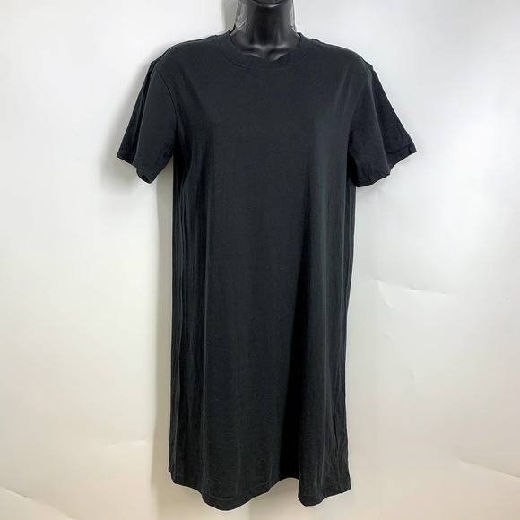 Madewell Dresses & Skirts - Madewell‎ Women's Tee Dress Black Cotton Short Sleeve T Shirt Dress Size XS